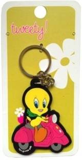 Warner Bros. Tweety Scooter Rubber Key Chain
