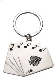 ADITYA TRADERS Classy Playing Card Attractive Original Metal Key Chain