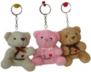 Tickles Lovely Cute Teddy Set of Three Key Chain