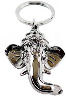PARRK Silver Ganesh Metal Key Chain