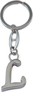 GCT Alphabet Letter L Metal Key Chain