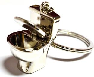 Tech Fashion Potty Toilet Seat Locking Key Chain