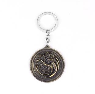 Optimus traders Game of Thrones Targaryen Dynasty round Badge metal Key Chain