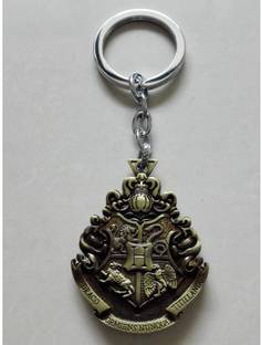 Optimus traders Harry Potter Hogwarts School Badge 3D Logo Metal Locking Key Chain