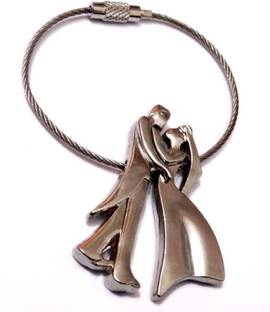 ADITYA TRADERS Wire couple true love metal Keychain Key Chain