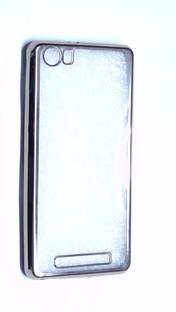 CASE CREATION Back Cover for Gionee M5 lite Gold Transparent Totu