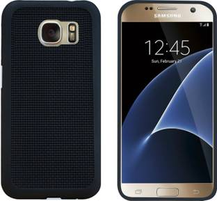 CASE CREATION Back Cover for SAMSUNG Galaxy S7 Dotted Net Jalli High quality 0.3mm Matte Finish Totu Silicone Flexible Heat Resistant Soft Black Border Corner protection fashion with TPU Slim Fit Back Case Back Cover