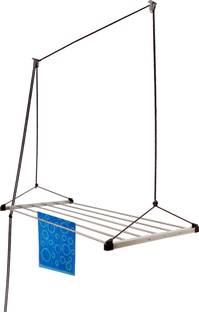 RAINBOW DRYWELL Steel Ceiling Cloth Dryer Stand 6 Pipes 5 Feet Economy Heavy Duty UV Protected Nylon Single Rope Operated Dryer