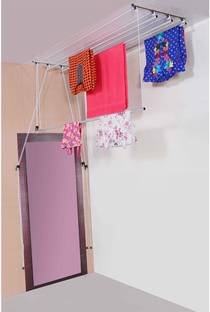 Easy Dry Systems Aluminium Ceiling Cloth Dryer Stand Pulley System 6 ft 4 Pipes
