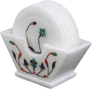 RM Round Marble Coaster Set