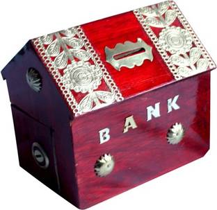 Meddy Craft Wooden Hut Piggy Bank MCL-400 Coin Bank