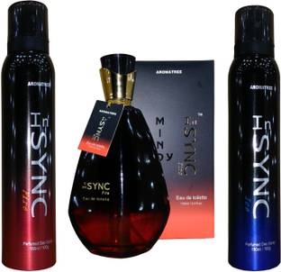 Aroma Tree InSYNC Fire Deo With Perfume And Ice Deo Set Combo Set
