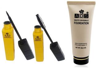 ads Waterproof Eyeliner / Mascara / White Invisible Foundation