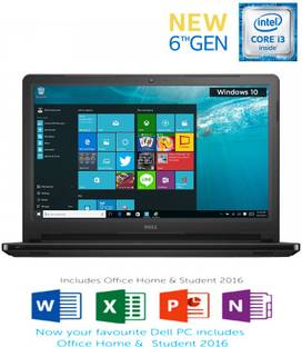 DELL Intel Core i3 6th Gen 6100U - (4 GB/1 TB HDD/Windows 10 Home) 5559 Laptop