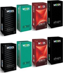 MOODS Ribbed, dotted, ultrathin,allnight mix 96pc Condom