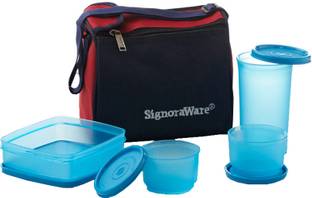 Signoraware Plastic Grocery Container  - 370 ml, 130 ml, 350 ml