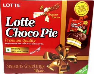 Choco pie Lotte Choco pie 504 gm Plain Biscuit