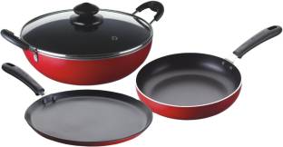 BAJAJ Majesty Duo Induction Bottom Non-Stick Coated Cookware Set