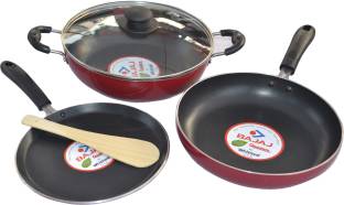 BAJAJ Majesty Duo Induction Bottom Non-Stick Coated Cookware Set