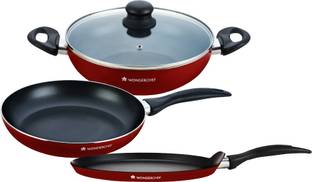 WONDERCHEF Ruby Series Induction Bottom Non-Stick Coated Cookware Set