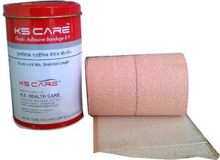 KS Care Elastic Adhesive B.P. Crepe Bandage