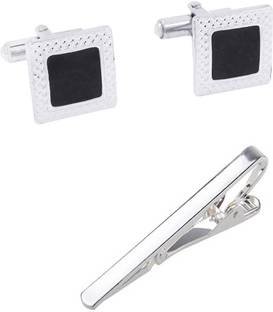 Bsquare Metal Cufflink & Tie Pin Set
