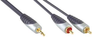 Bandridge SAL3402 BE Pre High Definition 3.5 mm - 2 x RCA Audio Cable 3.5 St M - 2 x RCA M 2.0 m