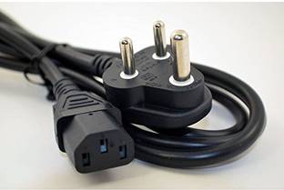 iConnect World Patch Cable 1.5 m 1.5 Meter Computer / Printer / Desktop / PC / SMPS Power Cable Cord With 2 Year Warranty