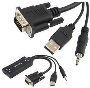 JDK Micro USB Cable 0.1 m Smacc VGA + AUDIO TO HDMI ADAPTER 0.15M (USB powered)