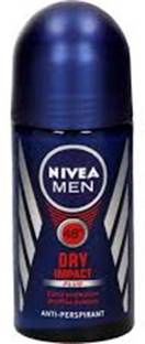 NIVEA Dry Impact Plus Extra Protection Anti - Perspirant Deodorant Roll-on  -  For Men
