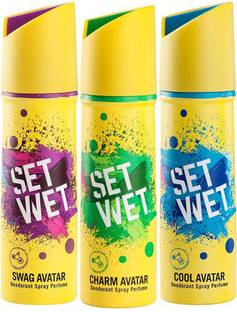 SET WET -cool-charm Deodorant Spray  -  For Men