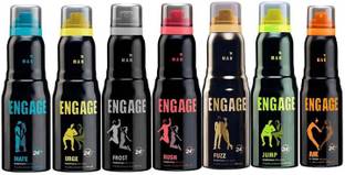Engage Combo Set Of 7 Deodorant Spray  -  For Men