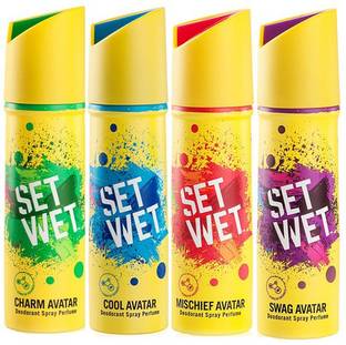 SET WET Charm Cool Mischief Swag Avatar Deodorant Spray  -  For Men