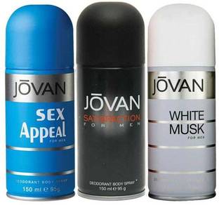 Jovan Sex appeal White musk Satisfaction For Men Deodorant Spray - For Men