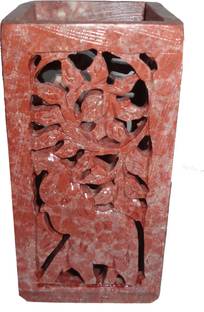 Avinash Handicrafts Square 1 कम्पार्टमेंट सोप स्टोन पेन स्टैंड