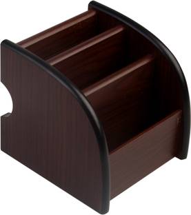 7Trees 3 Compartments Wooden Pen Stand