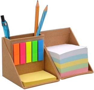 Ek retail shop Mutil 3 Compartments Card Broard Memo Pad & Tumbler
