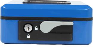 shraddha collections Lever 2 Compartments Steel Cash Box