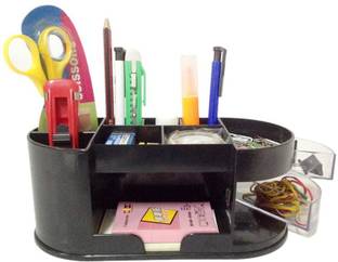 Y.E.S Office 1 Compartments Plastic Desk Organizer Set