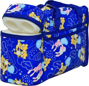 KUBER INDUSTRIES Diaper Baby Bag , Feeder Bag , Nappy Changing Bag , Mamma's Bag (Cutie Bunny Print- Blue) Diaper Bag