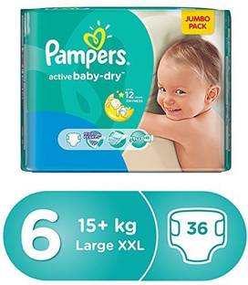 Pampers Pampers Active Baby Dry Diapers, Size 6 - XL