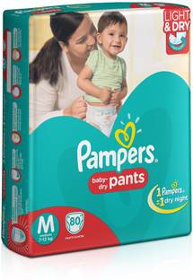 Pampers Pants Diapers Medium Size 80 pc Pack - M