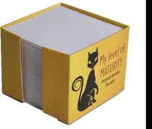PaperPassion Paper Cube Box Assorted Memo Pad Unruled 750 Pages
