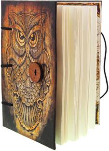CRAFT CLUB Vintage Owl Print In Special Binding Regular Notebook Unruled 144 Pages