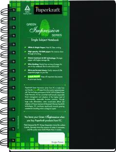 Paperkraft Green Impression A4 Notebook Ruled 160 Pages
