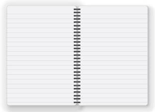 Nourish A5 Size RULED Pages Colourful Graphic Diary A5 Notebook Ruled 75 Pages