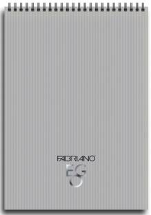 Fabriano Ego Silver Spiral Lined 31 A4 Notebook Ruled 180 Pages