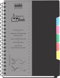 Solo Management 5 Subjects (Set of 2) B5 Notebook Ruled 300 Pages