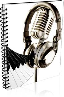 VenTechno Music A5 - Diary (Spiral Bound) A5 Diary Unruled 180 Pages