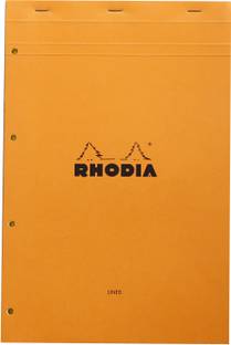 RHODIA Basics Orange Legal Yellow - No. 119 - A4+ - 318 mm x 210 mm A4 Note Pad Lined + Margin 160 Pages